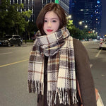 FrostCheckered Cashmere Checkered Scarf