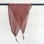 DiamondCharm Maroon Cotton Diamond Scarf