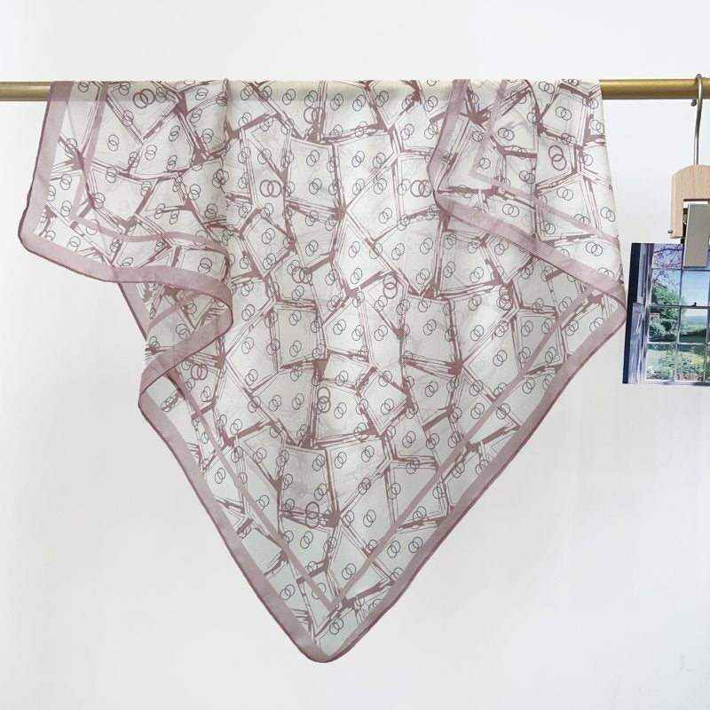 NetGlow Lilac Gauze Square Scarf
