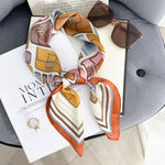 CrossKulture - DynamicPrint short satin scarf knot style