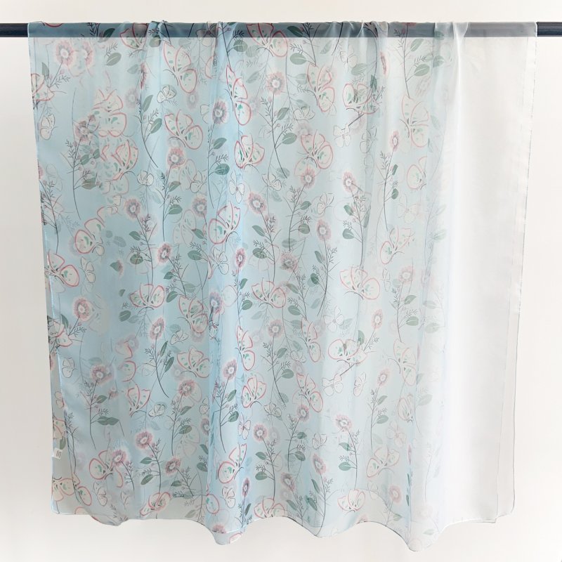 SeaBreeze Long Chiffon Scarf Blue