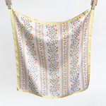 FloraVine Small Square Satin Scarf Orange