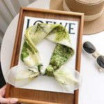 NetCanvas Green Gauze Square Scarf