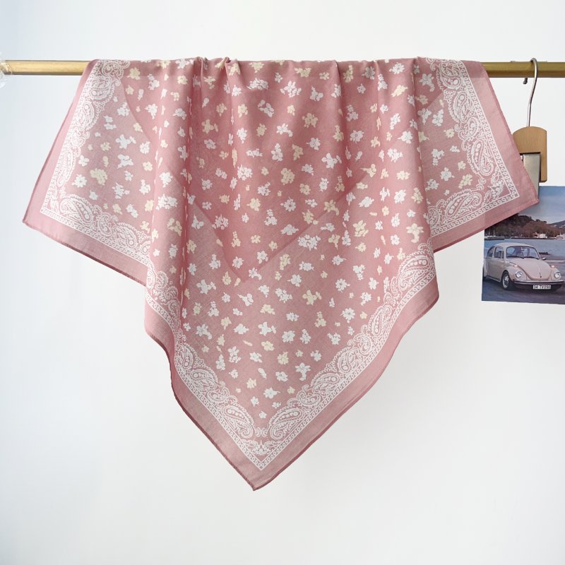 CottonThread Cotton Pink Square Scarf