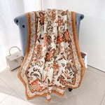 SpringMeadow Long Viscose Cotton Scarf Offwhite