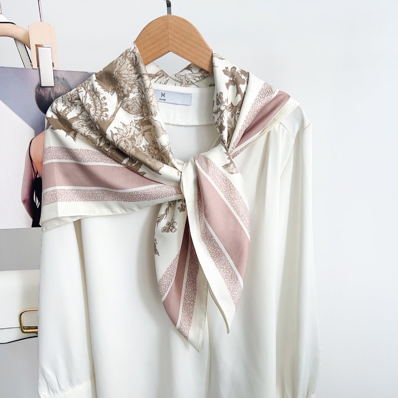 CrossKulture - PrettyForest satin scarf knot style hanging on hanger