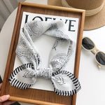 NetFlair White Gauze Square Scarf