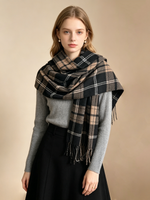 CozyCheck Cashmere CheckeredScarf
