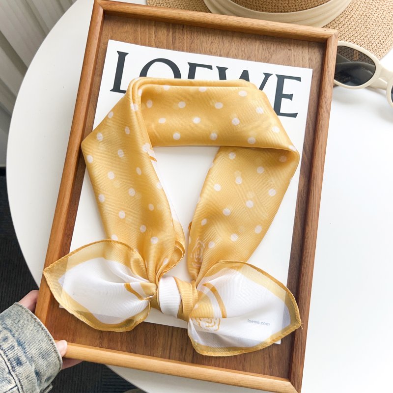 NetCharm Yellow Gauze Square Scarf