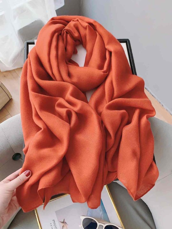 CrossKulture - DivineTangerine long chiffon scarf