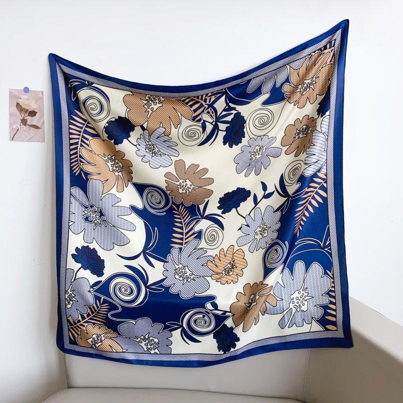 CrossKulture - FloralDestination satin scarf full view