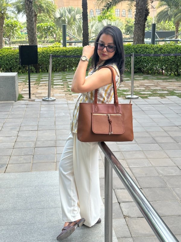 CrossKulture - MassiveTrendy Tote Bag main image with model view