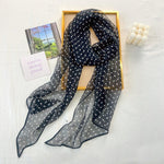 BlackHaze Chiffon Ribbon Scarf
