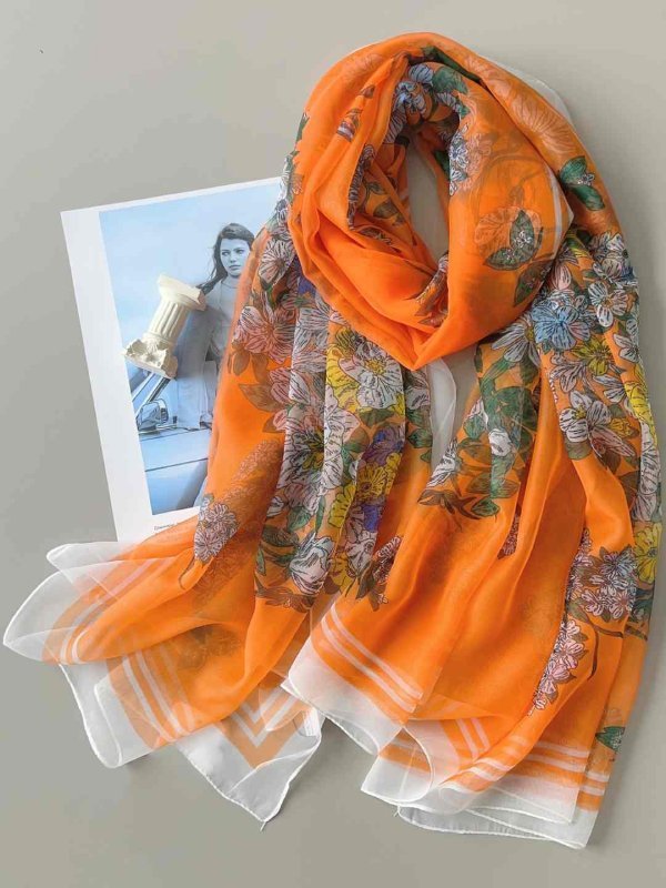 CrossKulture - FieryWind long chiffon scarf