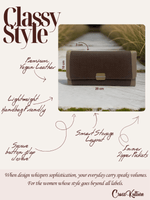CrossKulture - EliteCarry lightweight long wallet infographic image showing features