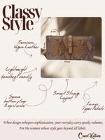 CrossKulture - OpulentCarry lightweight long wallet infographic image showing features