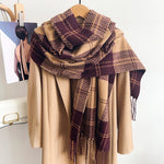 PlaidHaven Cashmere Checkered Scarf