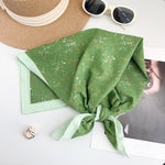 CottonCanvas Cotton Green Square Scarf