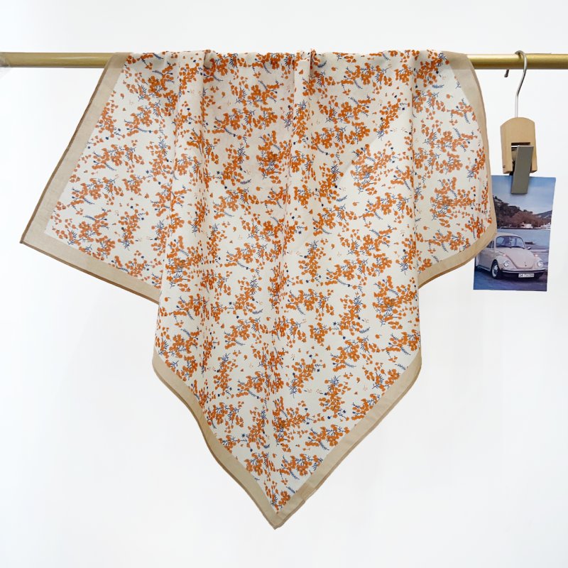 CottonGrace Cotton Orange Square Scarf