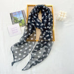 BlackCloud Chiffon Ribbon Scarf