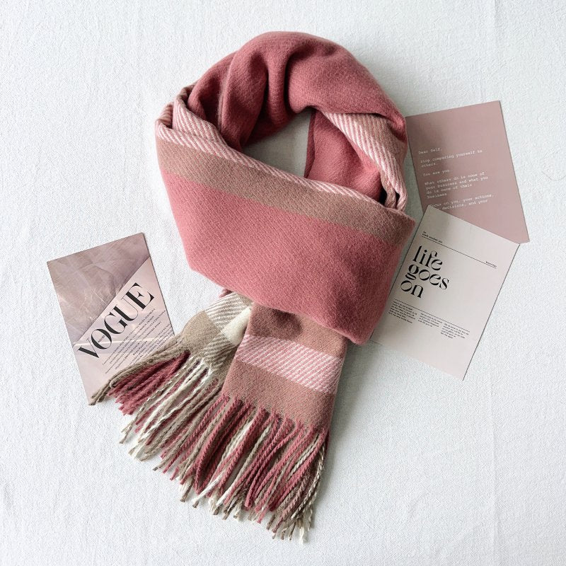 WinterCheck Cashmere Checkered Scarf