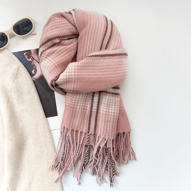 FrostTweed Cashmere Checkered Scarf
