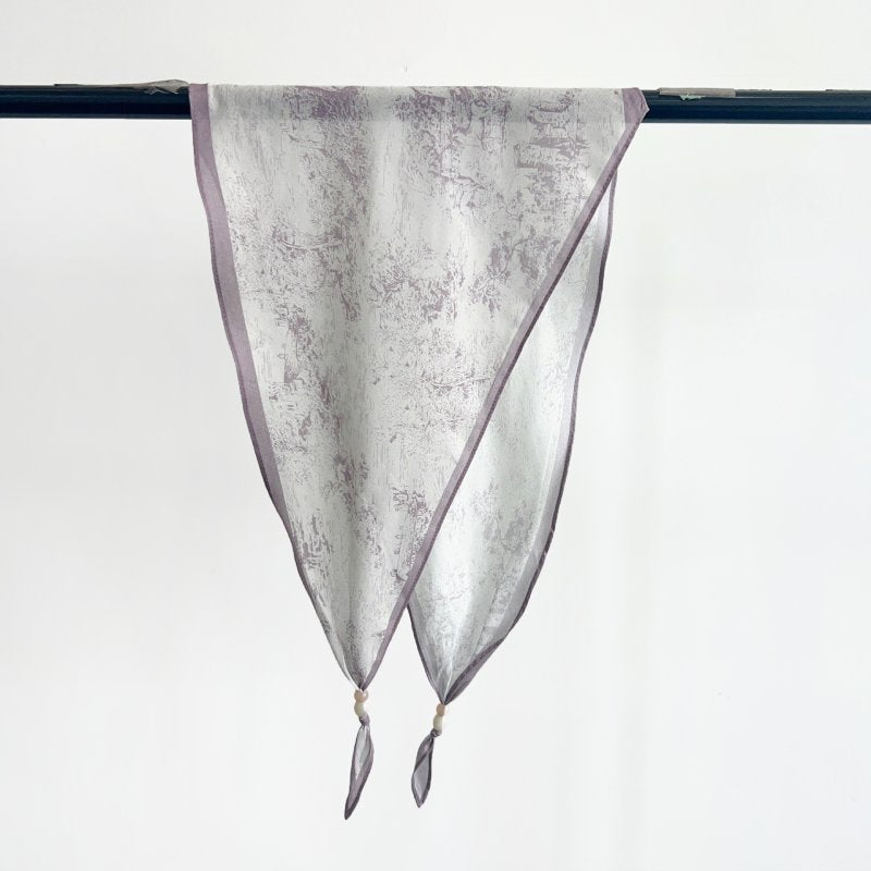 DiamondVelvet Offwhite Cotton Diamond Scarf