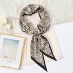 RibbonCanvas Satin Ribbon Scarf Black