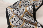 RibbonCanvas Satin Ribbon Scarf Black