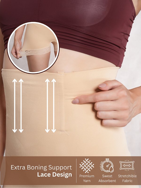 LaceContour High Waist Tummy Control ShapeToner Shorts