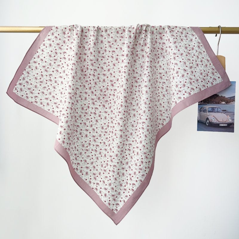 CottonBloom Cotton Pink Square Scarf