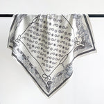 BrocadeCanvas White Jacquard Square Scarf