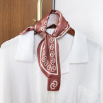 CrossKulture - CopperSheen neck satin scarf knot style on hanger