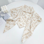 ArcForm Satin Curve Edged Beige Scarf