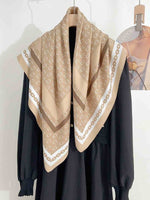 CrossKulture - MochaBeauty satin scarf in hanger view