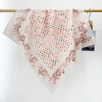 CottonVeil Cotton Pink Square Scarf