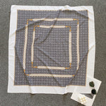 FreeformArt Satin Twill Scarf Square Black