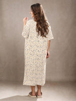 GardenDreams Floral Printed Night Gown Peach