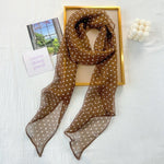 BrownDew Chiffon Ribbon Scarf