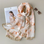 AiryAllure Long Chiffon Scarf Offwhite