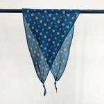 DiamondGrace Blue Cotton Diamond Scarf