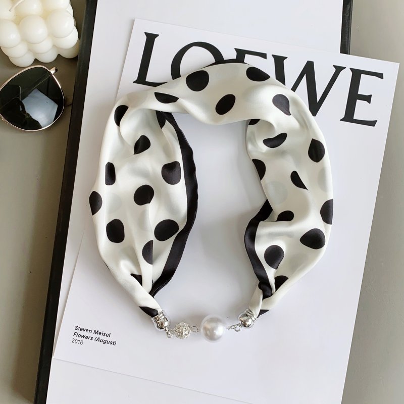 CrossKulture - PolkaCharm satin jewellery scarf