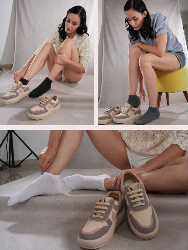 SoleBeauty Multicoloured Ankle Length Combo Pair of 3