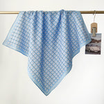 CottonDrift Cotton Blue Square Scarf