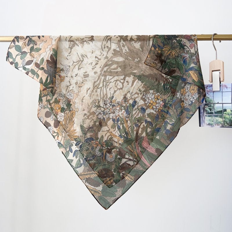 NetPoise Multicolour Gauze Square Scarf