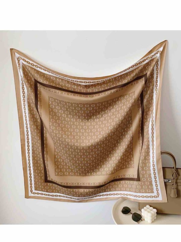 CrossKulture - MochaBeauty satin scarf full view
