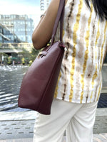 CrossKulture - MaxiTrendy Tote Bag side view with model 