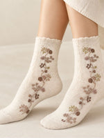 SoleCuties Beige Crew Socks Combo Pack of 3