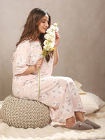 PeonyPeace Floral Printed Night Gown