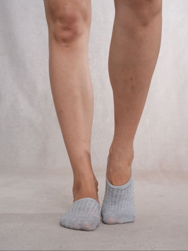 SolePlay Grey No show Socks combo pair of 4